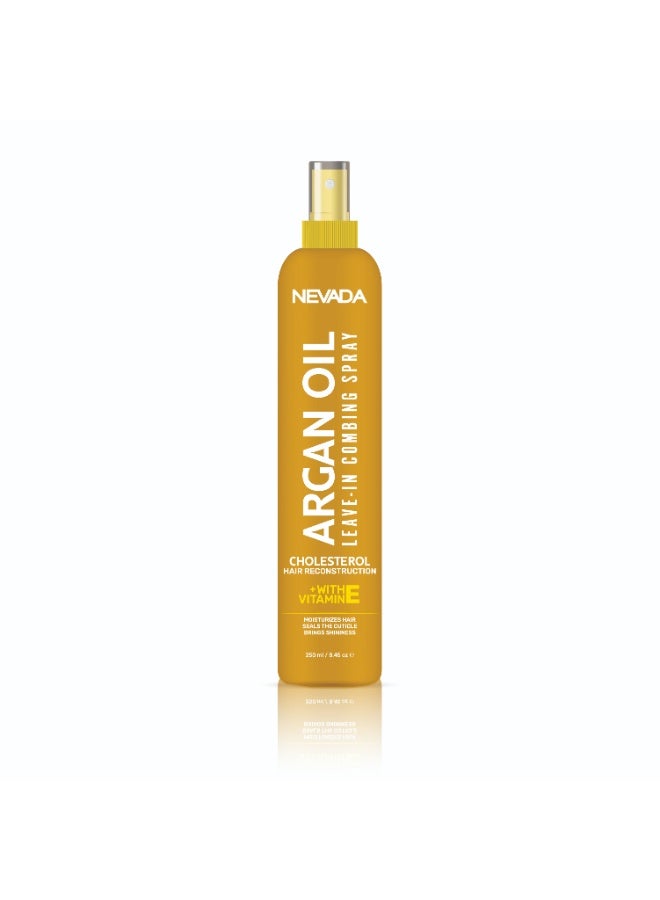 Nevada Argan Oil leave-In Combing Spray Cholesterol Hair Reconstruction With Vitamin E 250ml